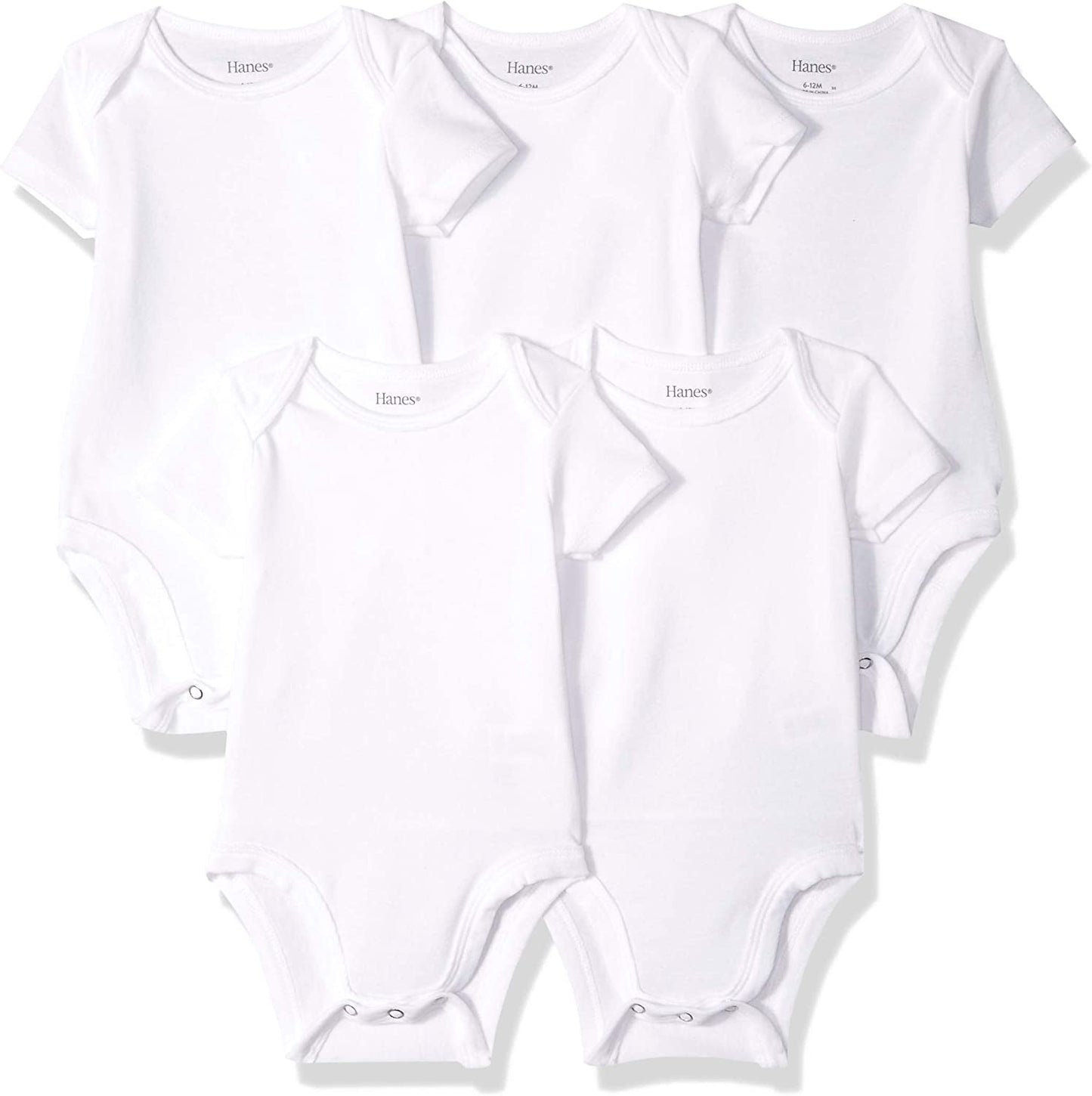 Baby and Toddler Ultimate Flexy Short Sleeve Bodysuit (5 Pack)