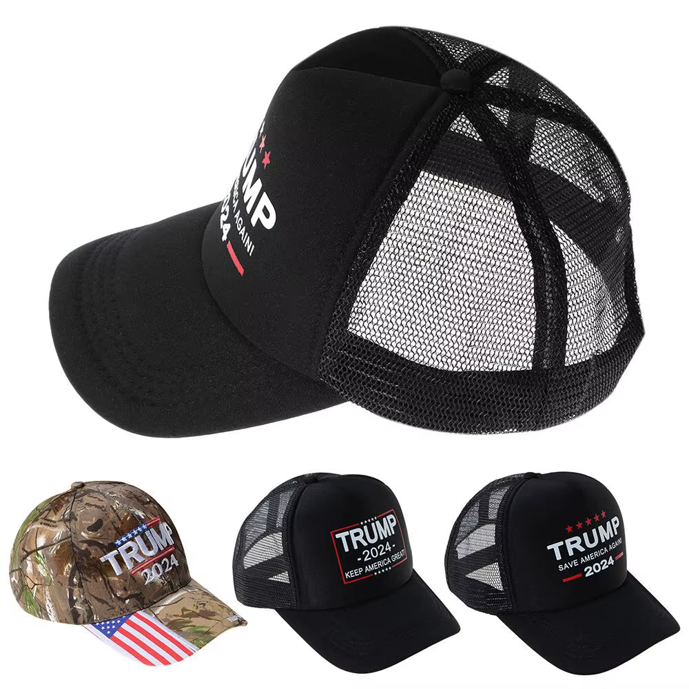 Black Trump 2024 Caps Sports Baseball Cap Trump Supporters Hat