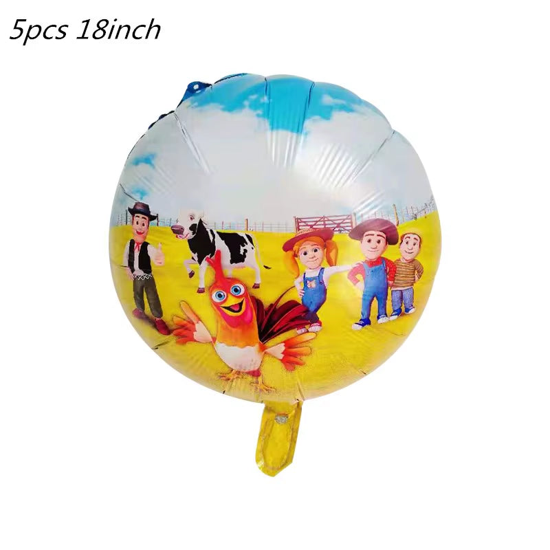 Farm Animals Theme Birthday Party Decoration Kids Paper Napkins Plates Cups Bags Disposable Party Tableware Decorative Plates