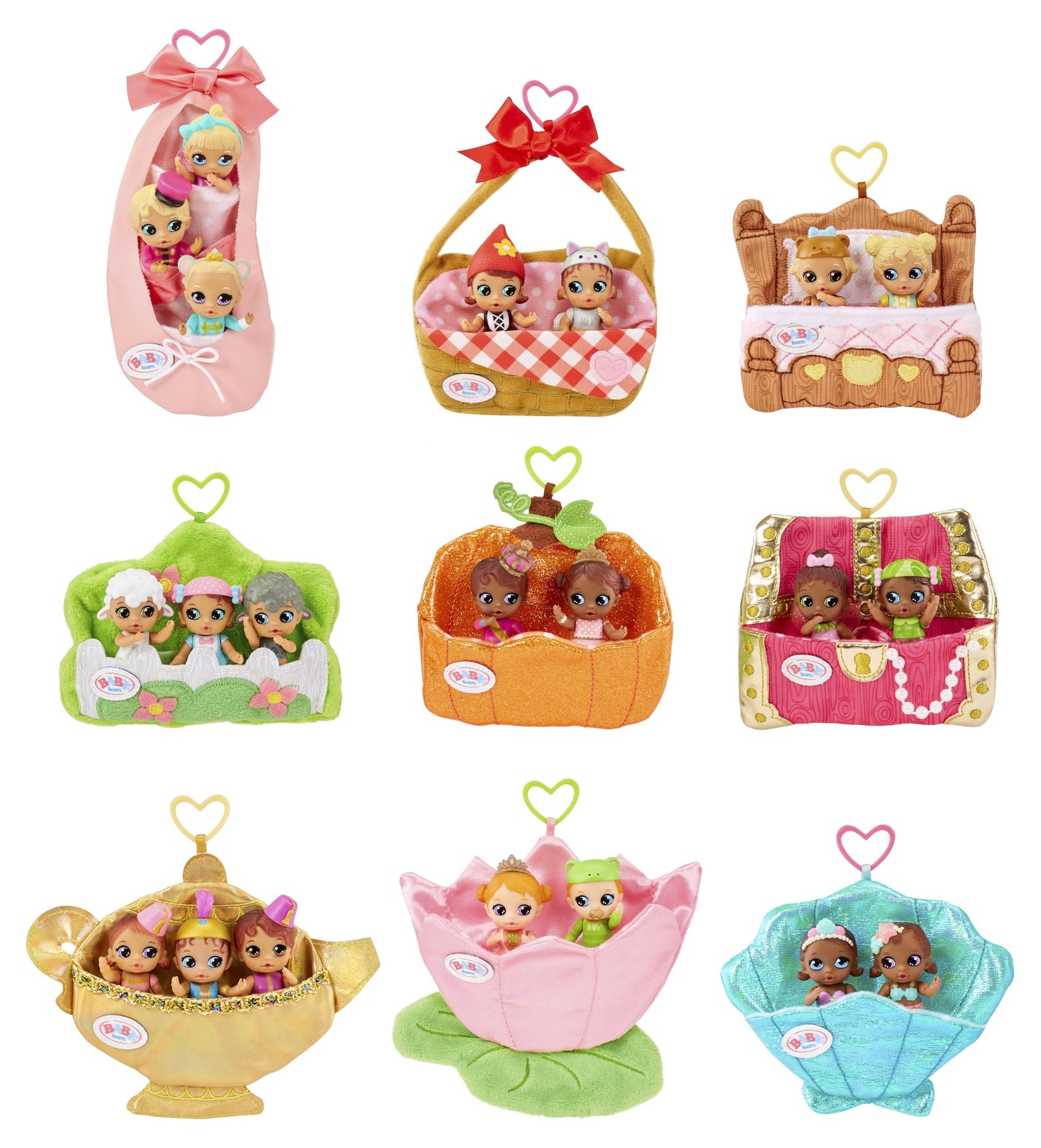 ® Surprise Mini Babies 2.25" – Unwrap Surprise Twins or Triplets Collectible Baby Dolls with Soft Swaddle, Blanket, Rocking Horse, Age 3+