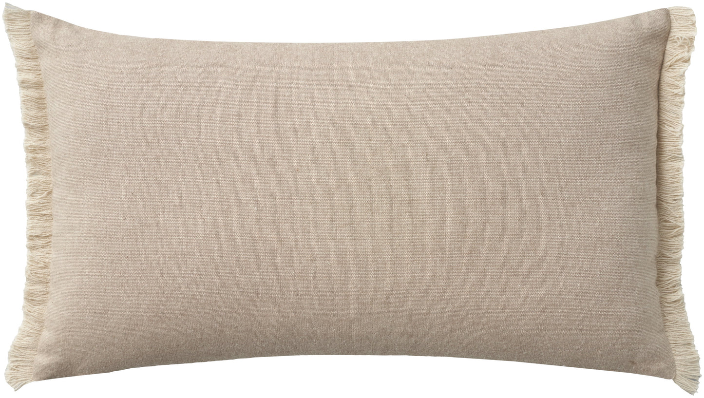 Life Styles Embroidrd Blessed Natural 12" X 21" Throw Pillow