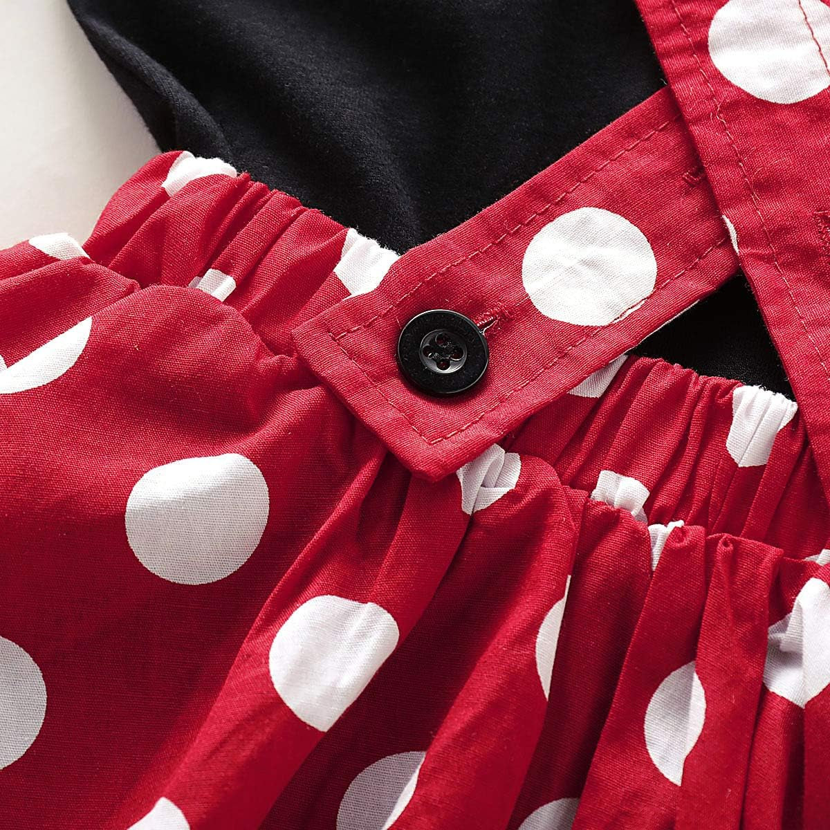 Polka Dots Tutu Costume for Baby Girl Princess 1St Birthday Party,Dress up W/Overall Suspender Skirt,Headband