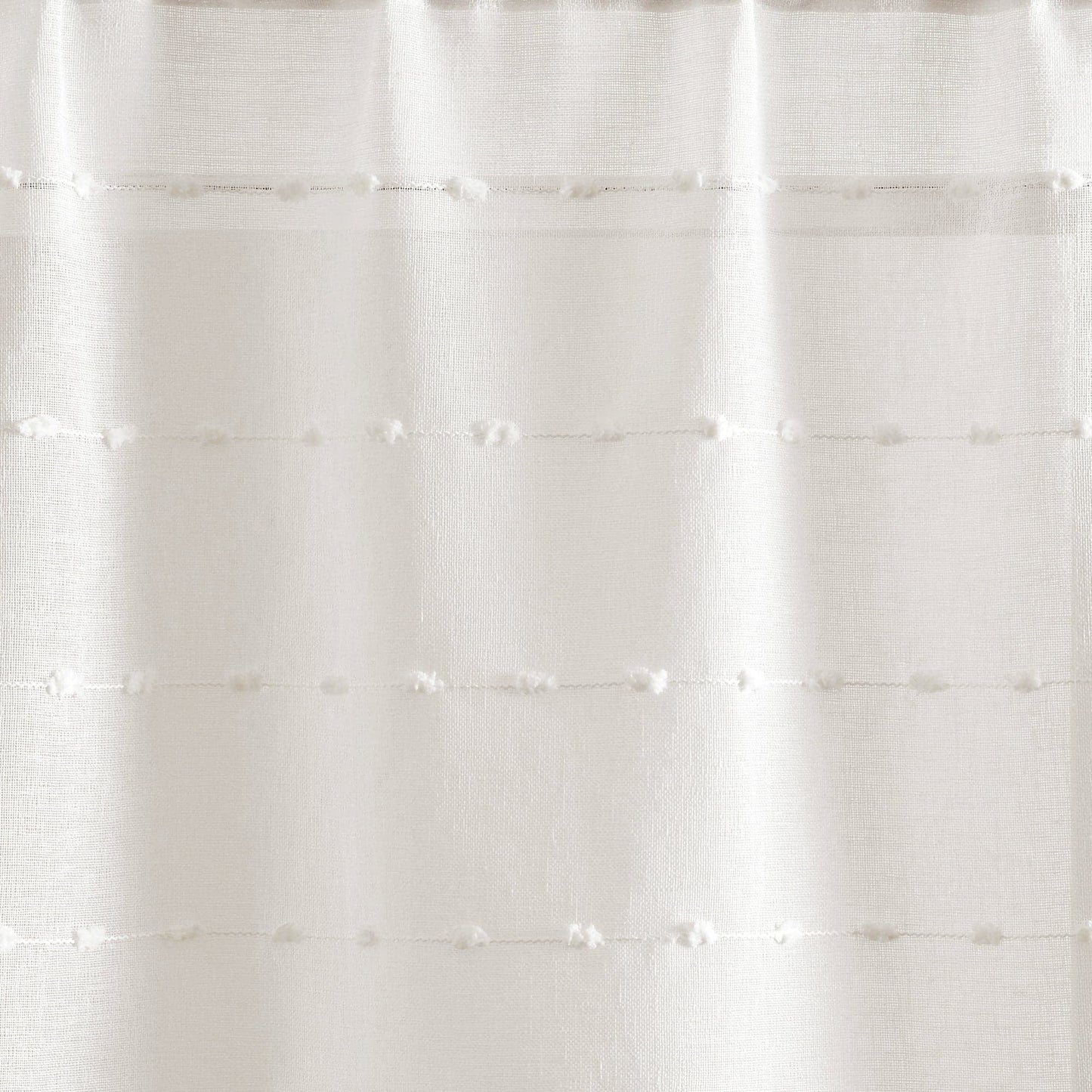 Farmhouse Textured Sheer Kitchen Tiers - Beige - 29 X 24