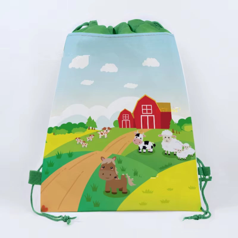 Baby Shower Farm Animals Theme Party Favors Decorations with Balloon Cartoon Disposable Tableware Sets Birthday Party Supplies
