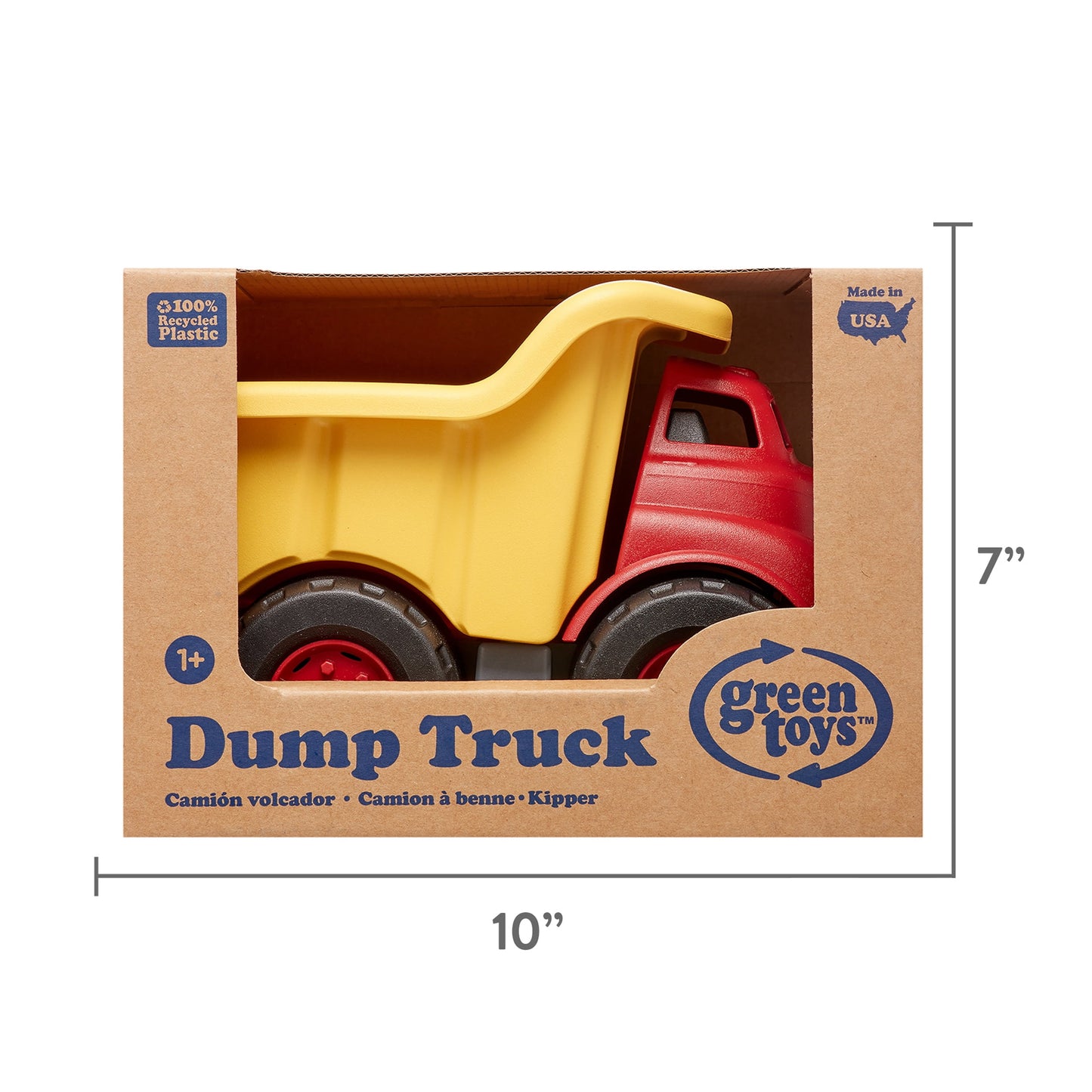 Dump Truck in Yellow and Red - Pretend Play, for Toddlers Ages 1+