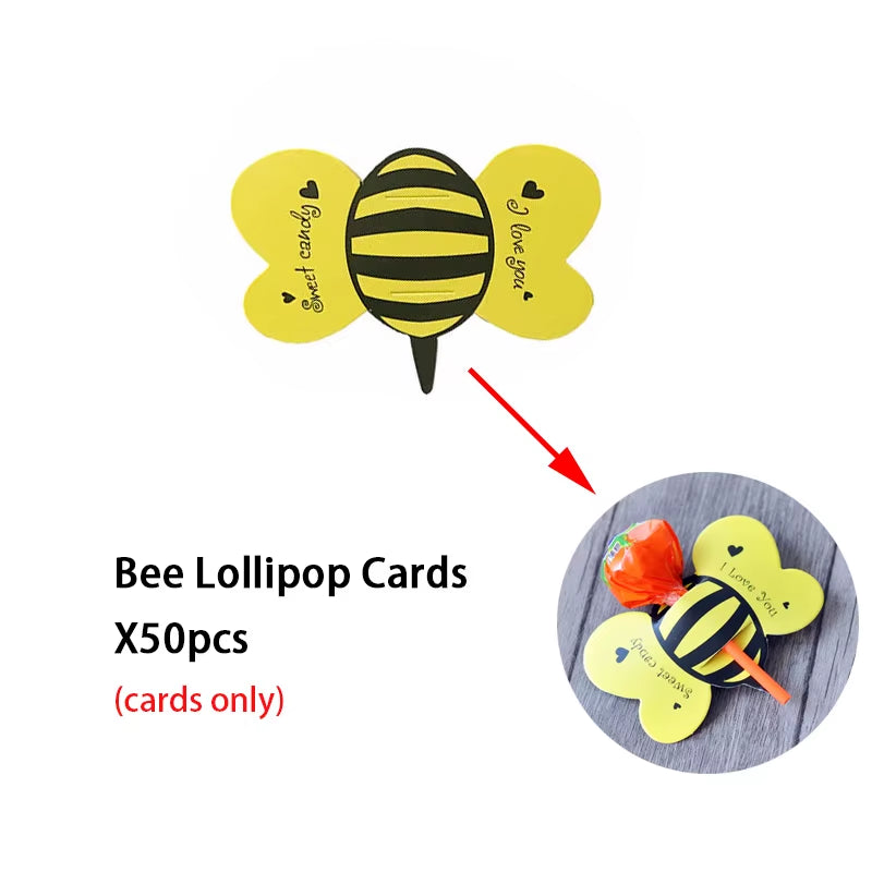 6Pcs Cartoon Bumble Bee Party Disposable Tableware Cups Plates Hats Straw Birthday Party Decorations Kids for 6 Person