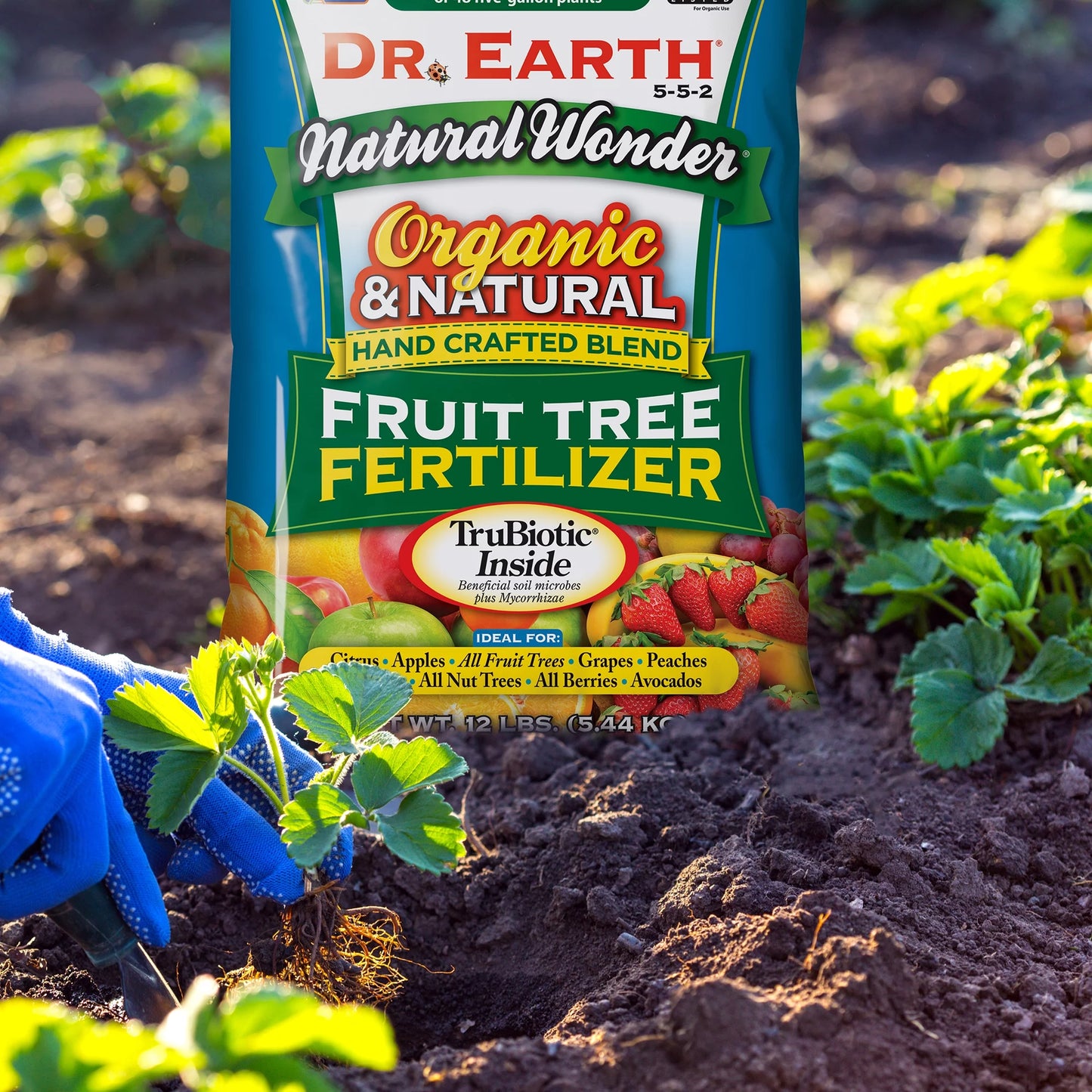 Natural & Organic Natural Wonder Fruit Tree Food 5-5-2 Fertilizer, 12 Lb.