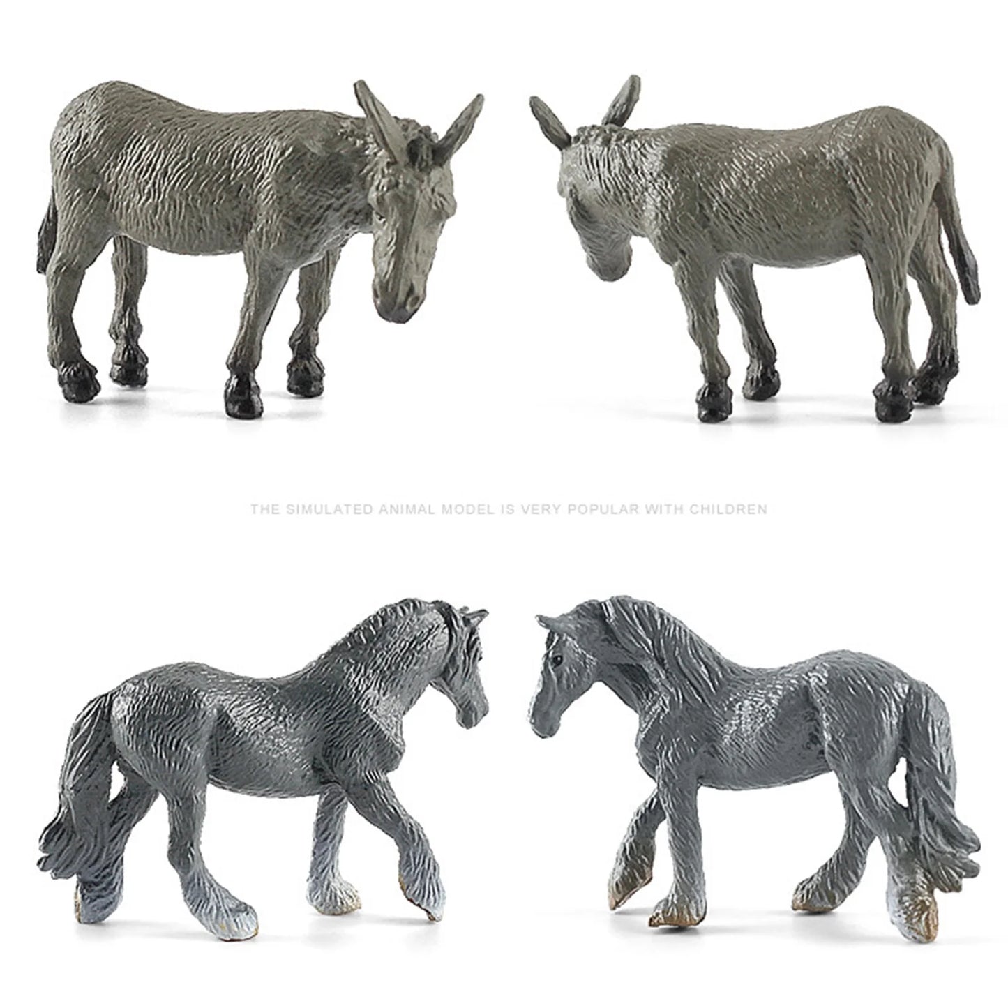 12Pcs Mini Farm Animal Figurines Realistic Farm Animal Figures Toys Plastic Farm Barn Animals Playset Set for Toddlers