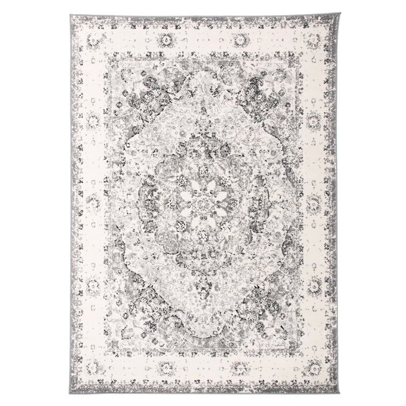 Hector Performance Oriental Gray/Ivory/Black Indoor Rug