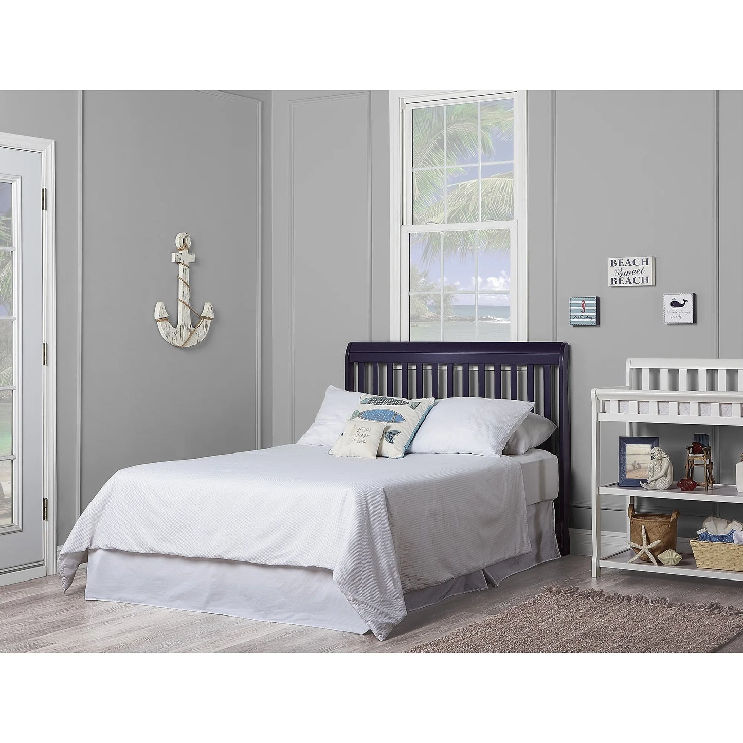 Ashton Convertible 5-In-1 Crib, Indigo