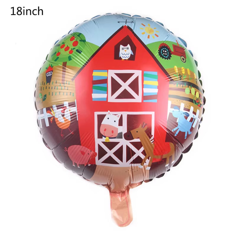 Farm Cow Theme Birthday Party Animal Party Cow Decoration Disposable Cups Plates Flags Tablecloth Baby Shower Balloon Decoration
