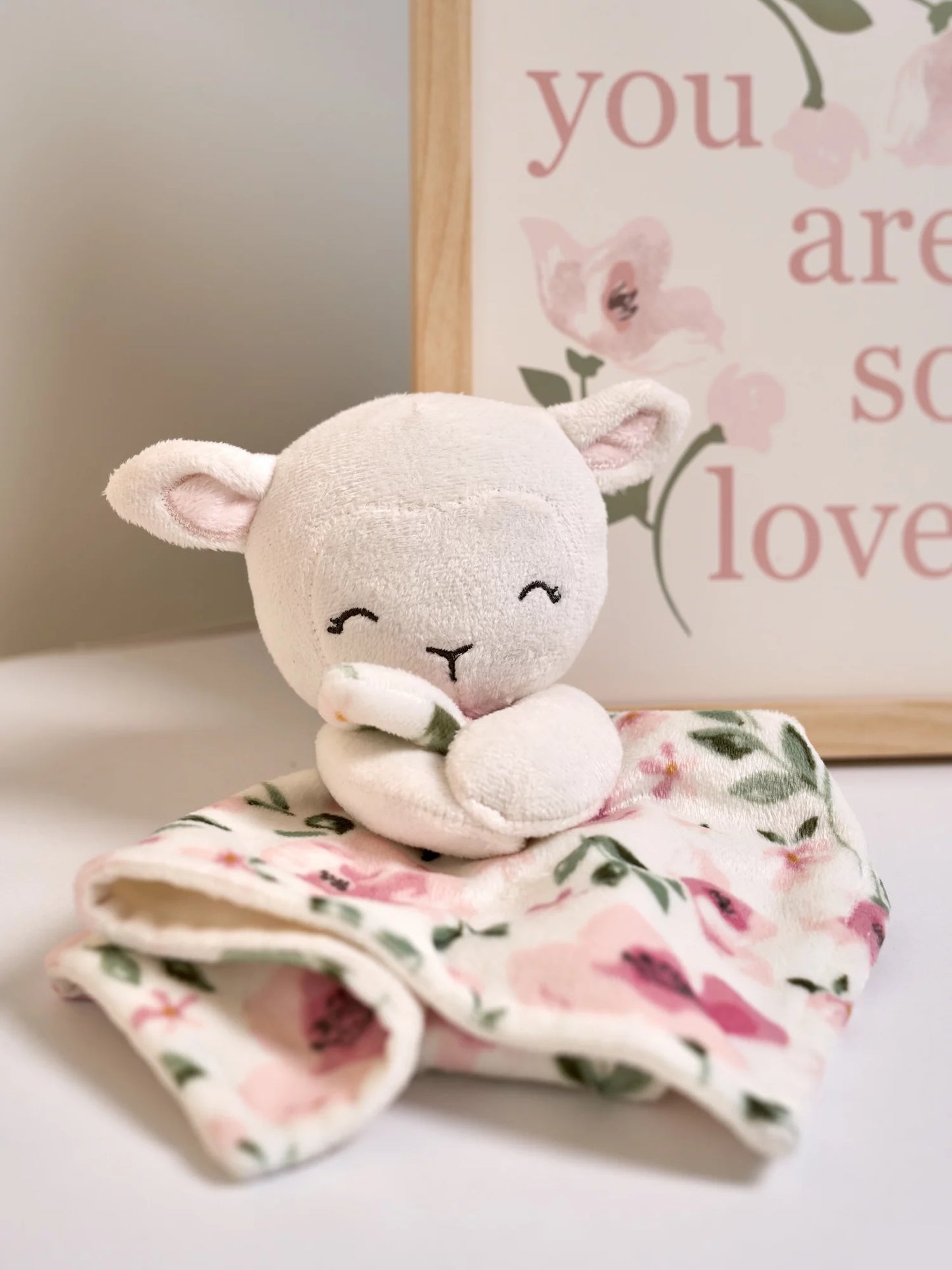 by Gerber Baby & Toddler Girl or Boy Unisex Plush Security Blanket, Ivory Sheep
