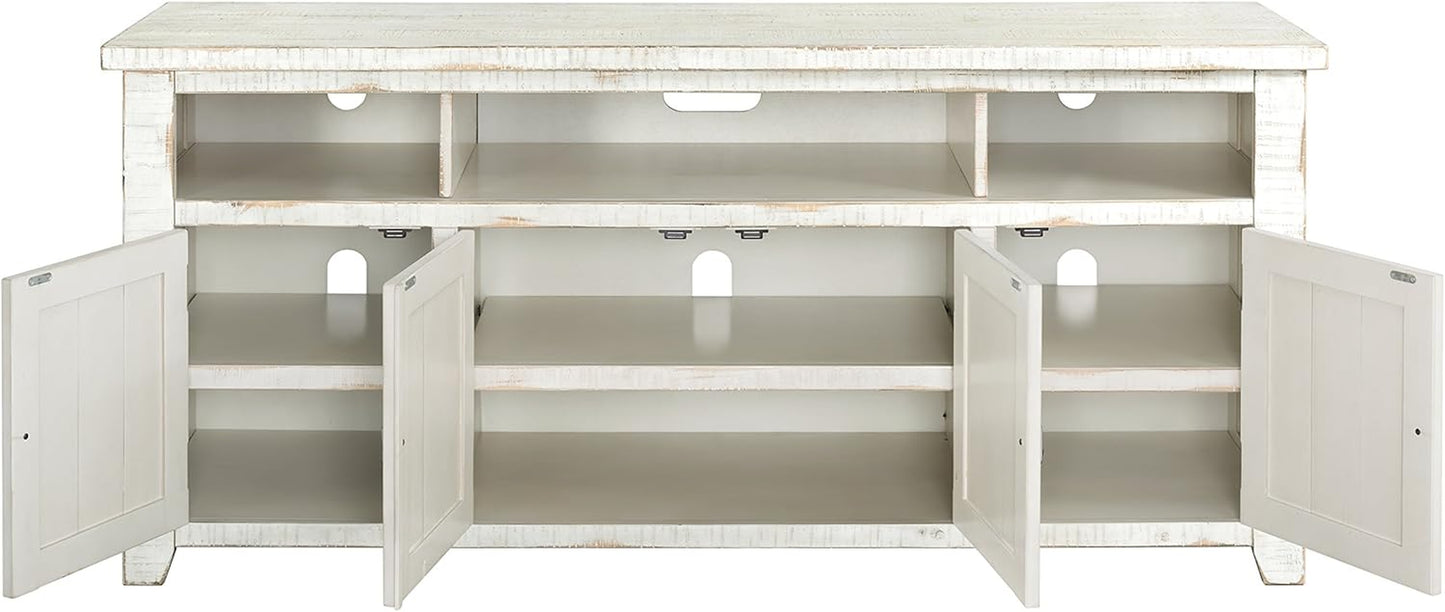 Nantucket 65" TV Stand, Antique White