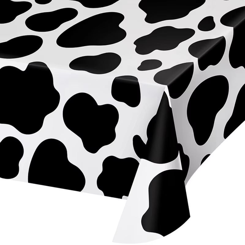 Farm Cow Theme Birthday Party Animal Party Cow Decoration Disposable Cup Plate Tablecloth Baby Shower Balloon Decoration