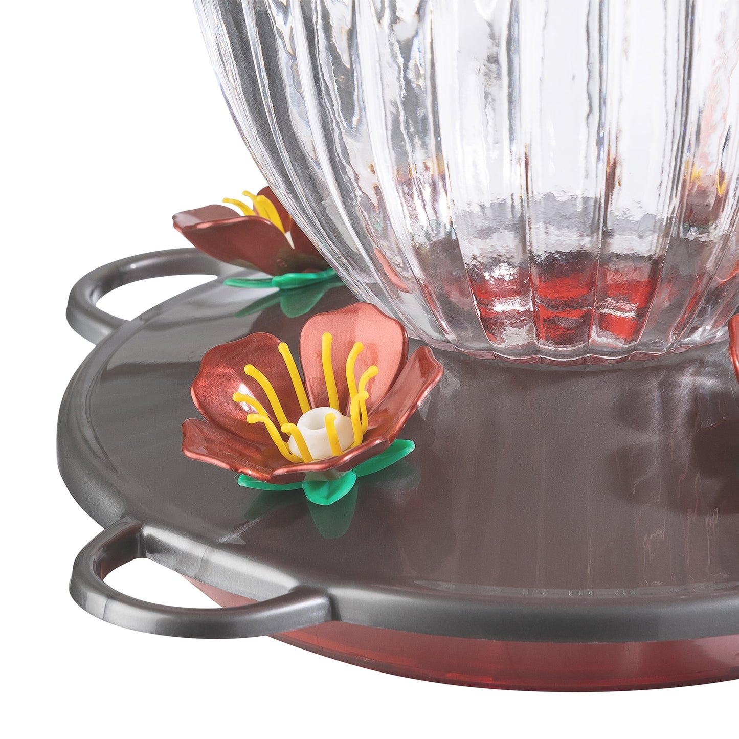 Jubilee Glass Bottle Hummingbird Feeder, 20 Oz Nectar Capacity, Clear