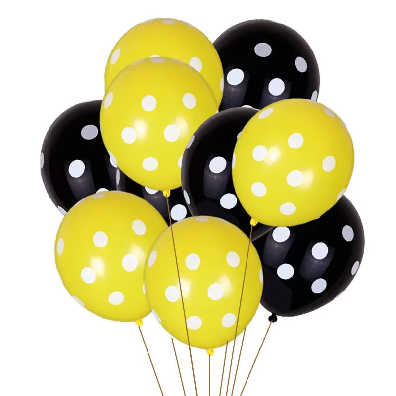 Bumble Bee Themed Happy Bee Day Balloons Happy Birthday Banner Honey Bee Party Decoration Cake Topper Baby Shower Party Supplies