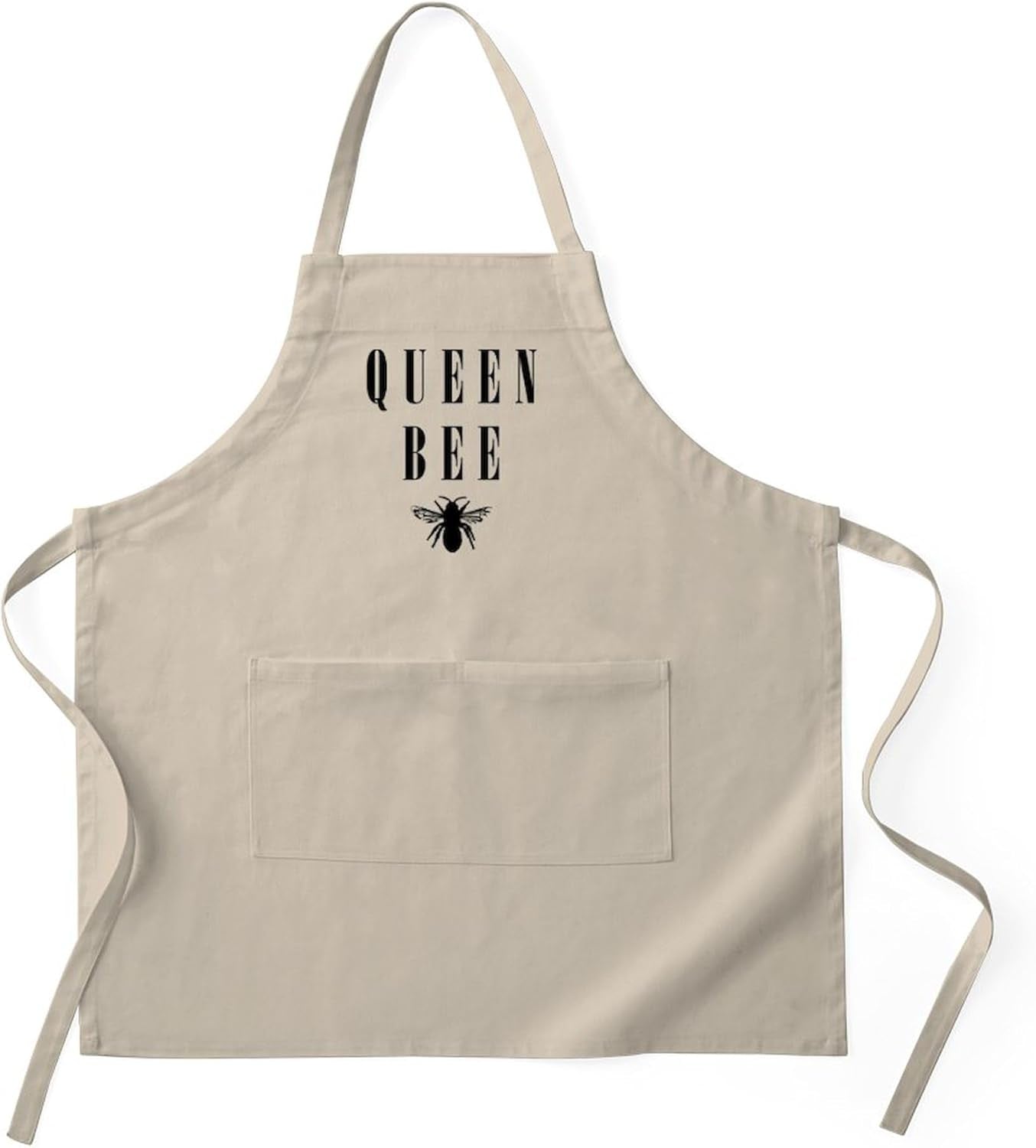 Queen Bee Light Kitchen Apron with Pockets, Grilling Apron, Baking Apron