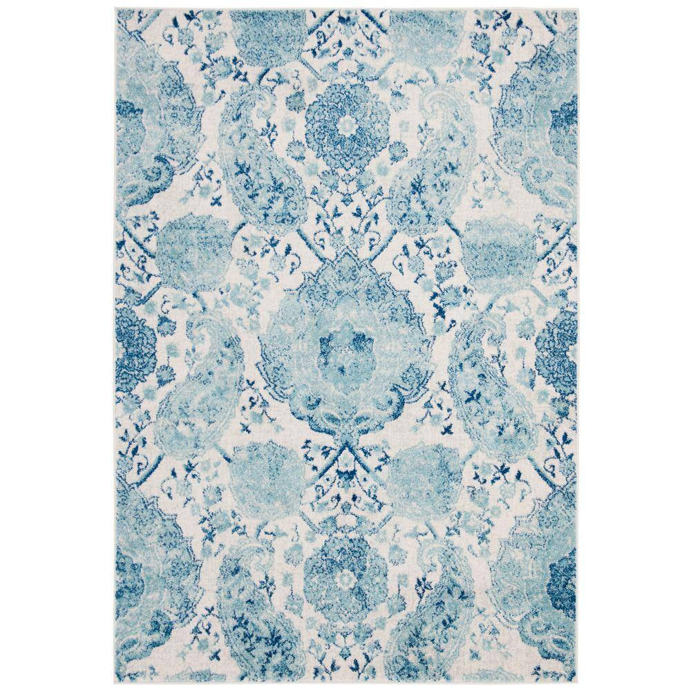 Madison Cream/Light Gray 9 Ft. X 12 Ft. Border Area Rug