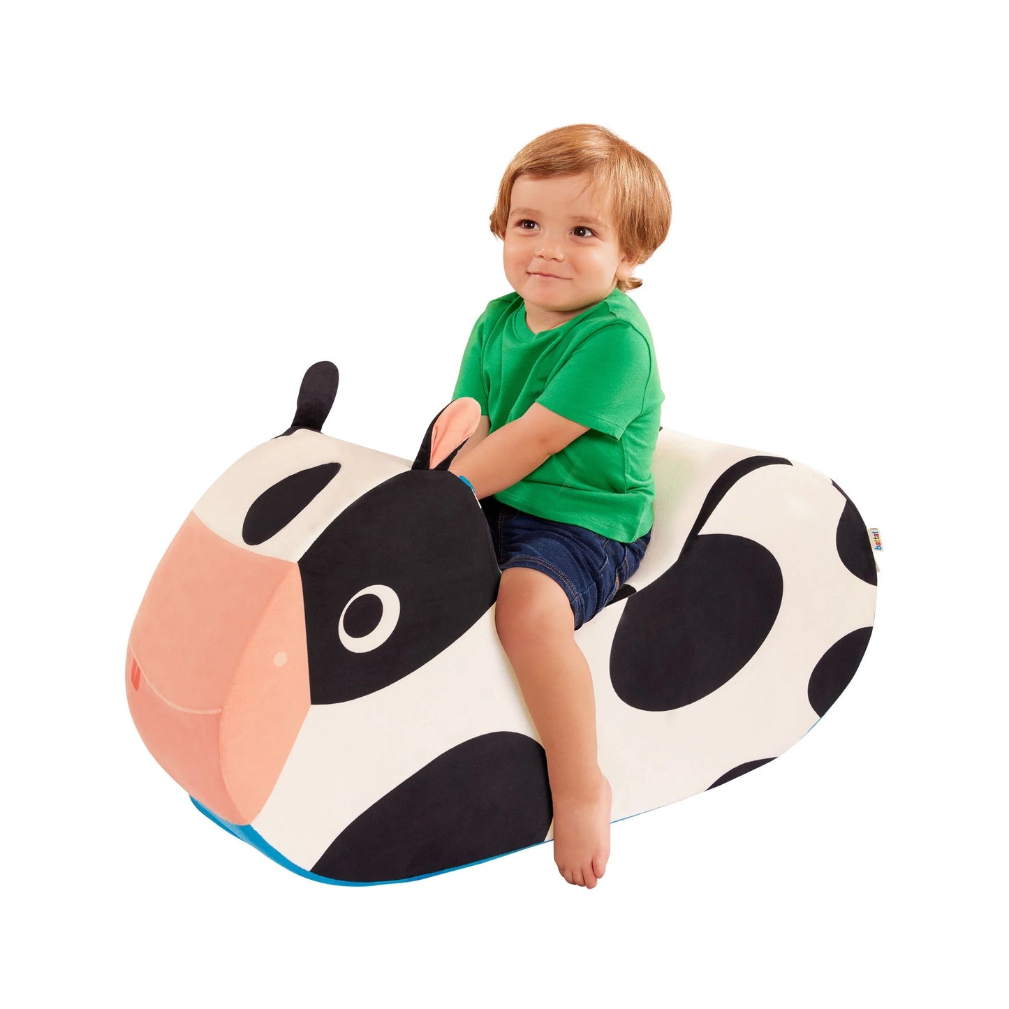 Cozy Cruisers Cow Foam White Ride-On Toy with Washable Cover, Toddler and Preschool Toys