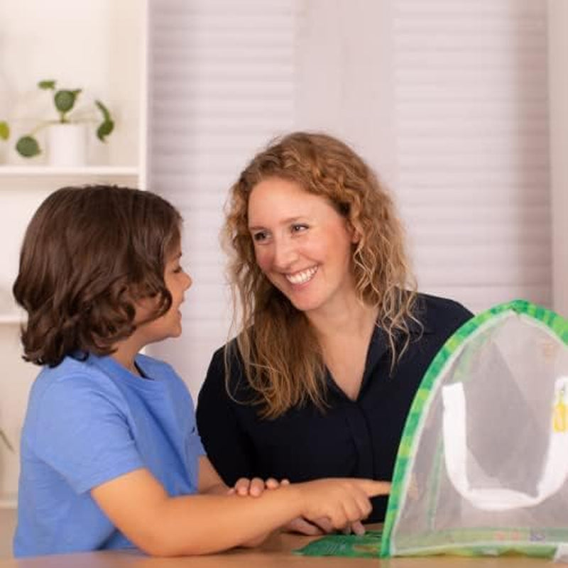 Butterfly Farm™ | Butterfly Kit with Live Cup of Caterpillars | 5 Caterpillars, Reusable Habitat, STEM Butterfly Journal & More