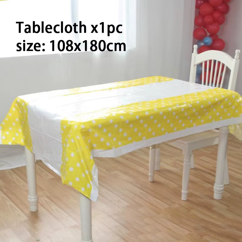 6Pcs Cartoon Bumble Bee Party Disposable Tableware Cups Plates Hats Straw Birthday Party Decorations Kids for 6 Person