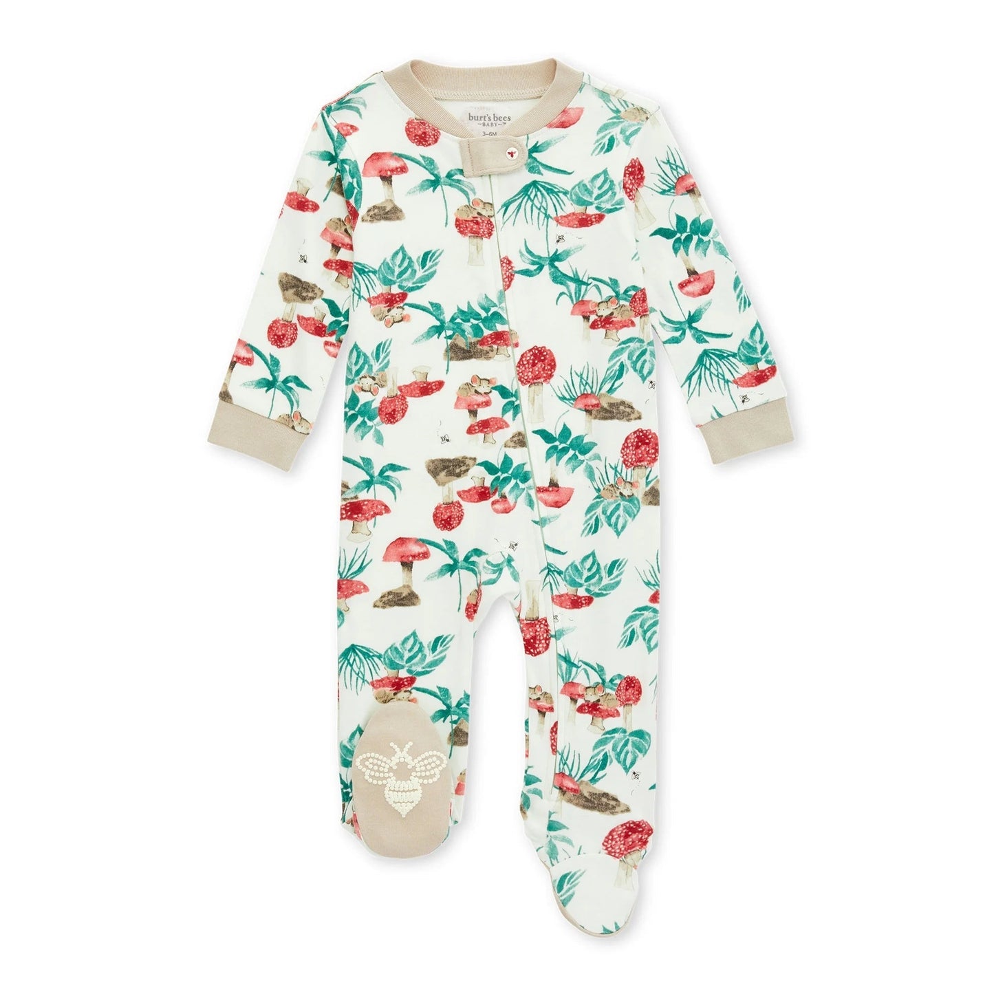 Organic Cotton Baby One Piece Sleep 'N Play, Sizes Newborn-6/9 Months