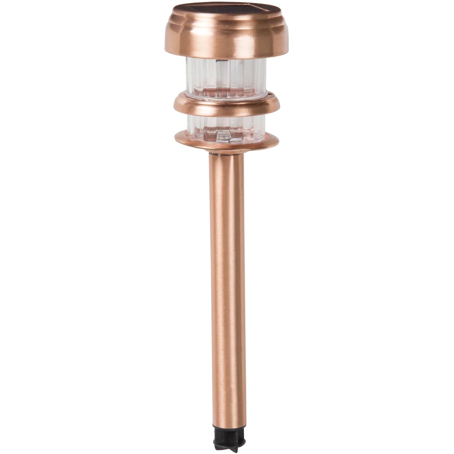 Solar Powered Lights (Set of 4)- LED Outdoor Stake Spotlight Fixture for Gardens, Pathways, and Patios by -Copper