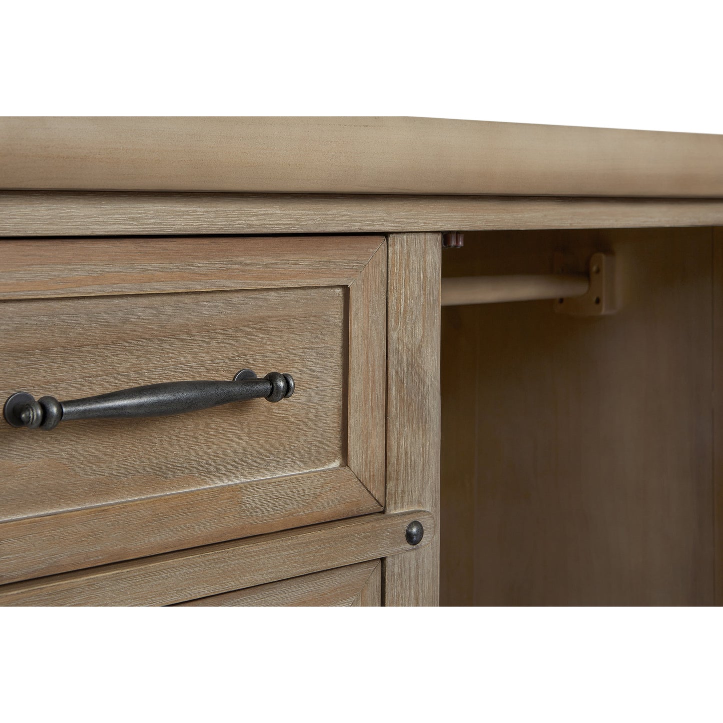 Andorra Chifferobe, Designed for Storage, Solid and Sturdy Build, Barnwood