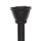 42" to 72" Adjustable Steel Straight Shower Curtain Tension Rod, Black