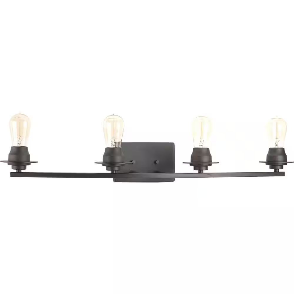 Debut Collection 4-Light Graphite Farmhouse Bath Vanity Light