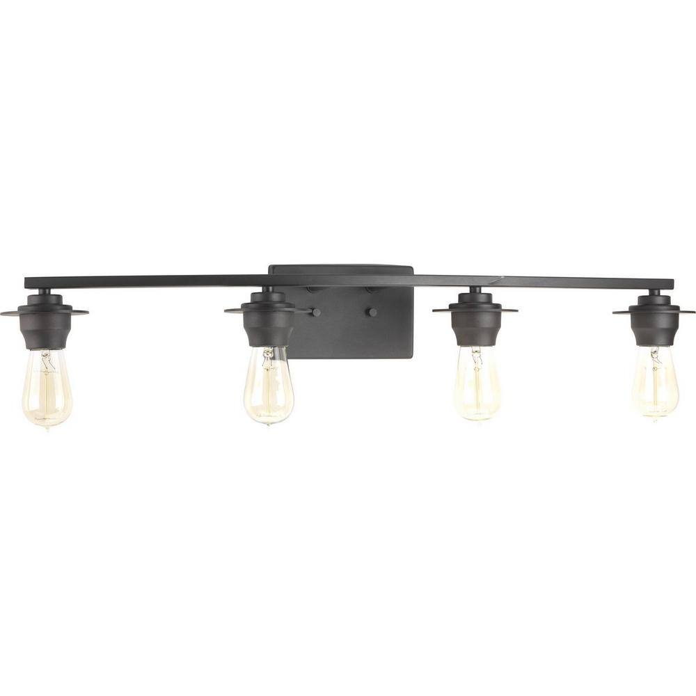 Debut Collection 4-Light Graphite Farmhouse Bath Vanity Light