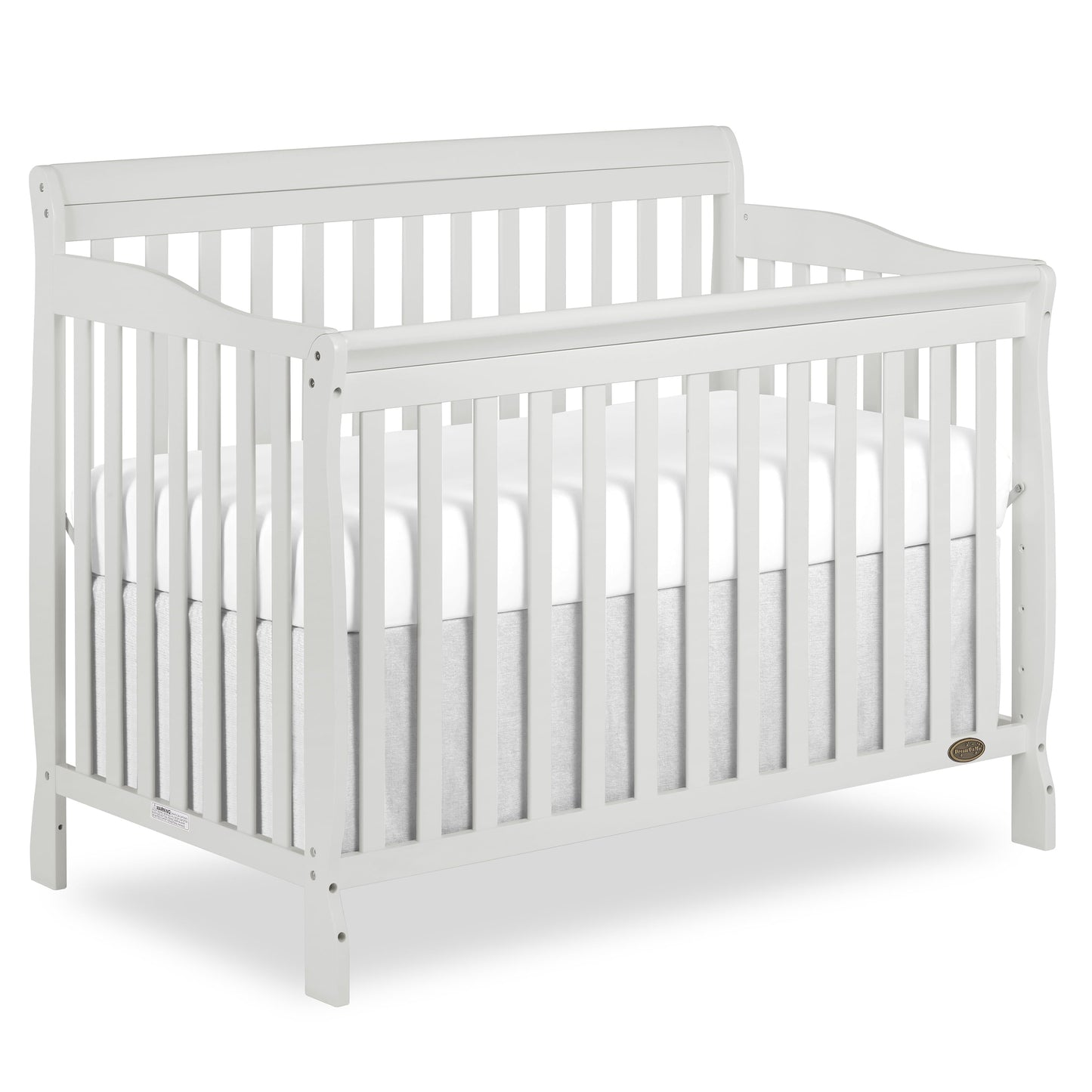 Ashton 5-In-1 Convertible Crib, Cherry, Greenguard Gold and JPMA Certified