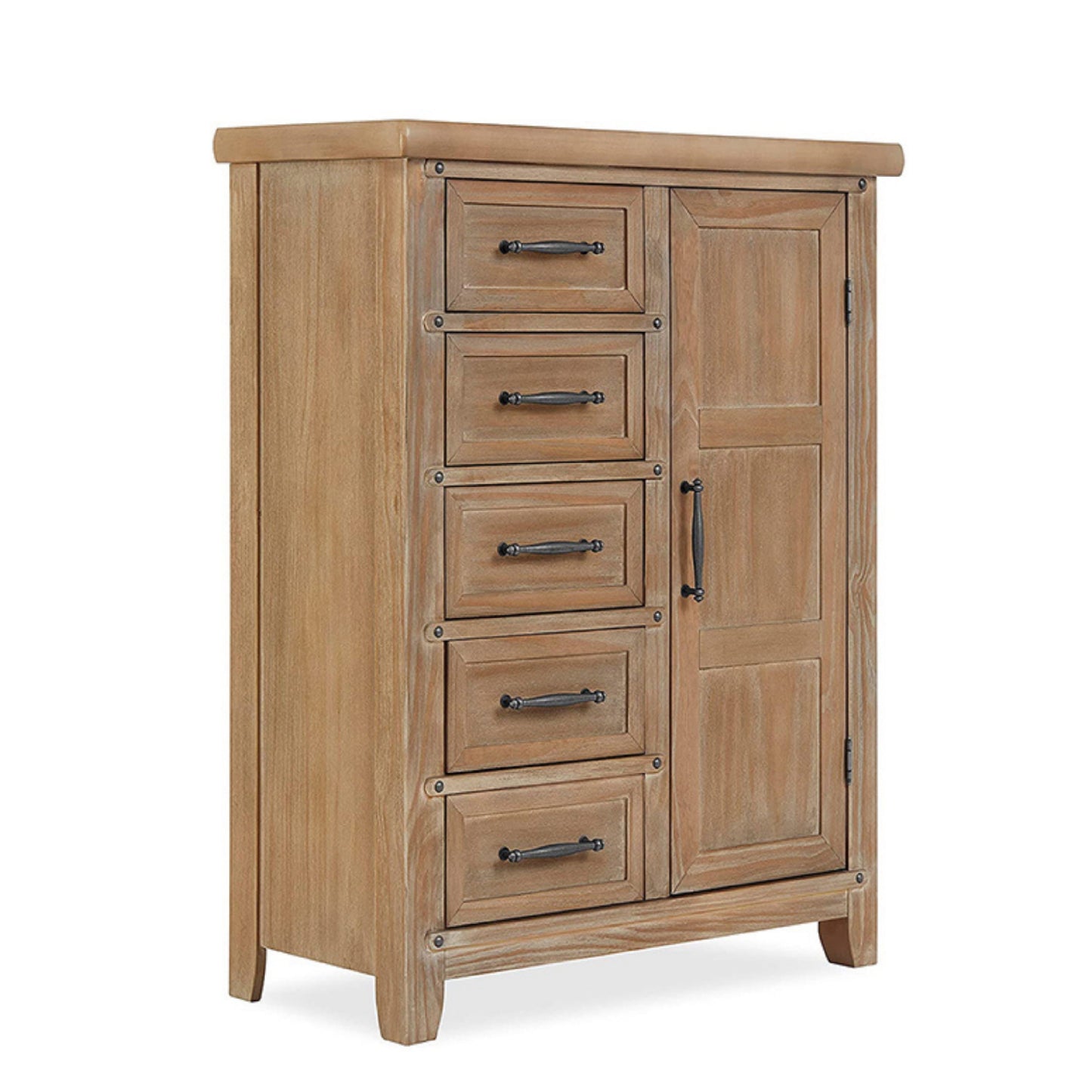 Andorra Chifferobe, Designed for Storage, Solid and Sturdy Build, Barnwood