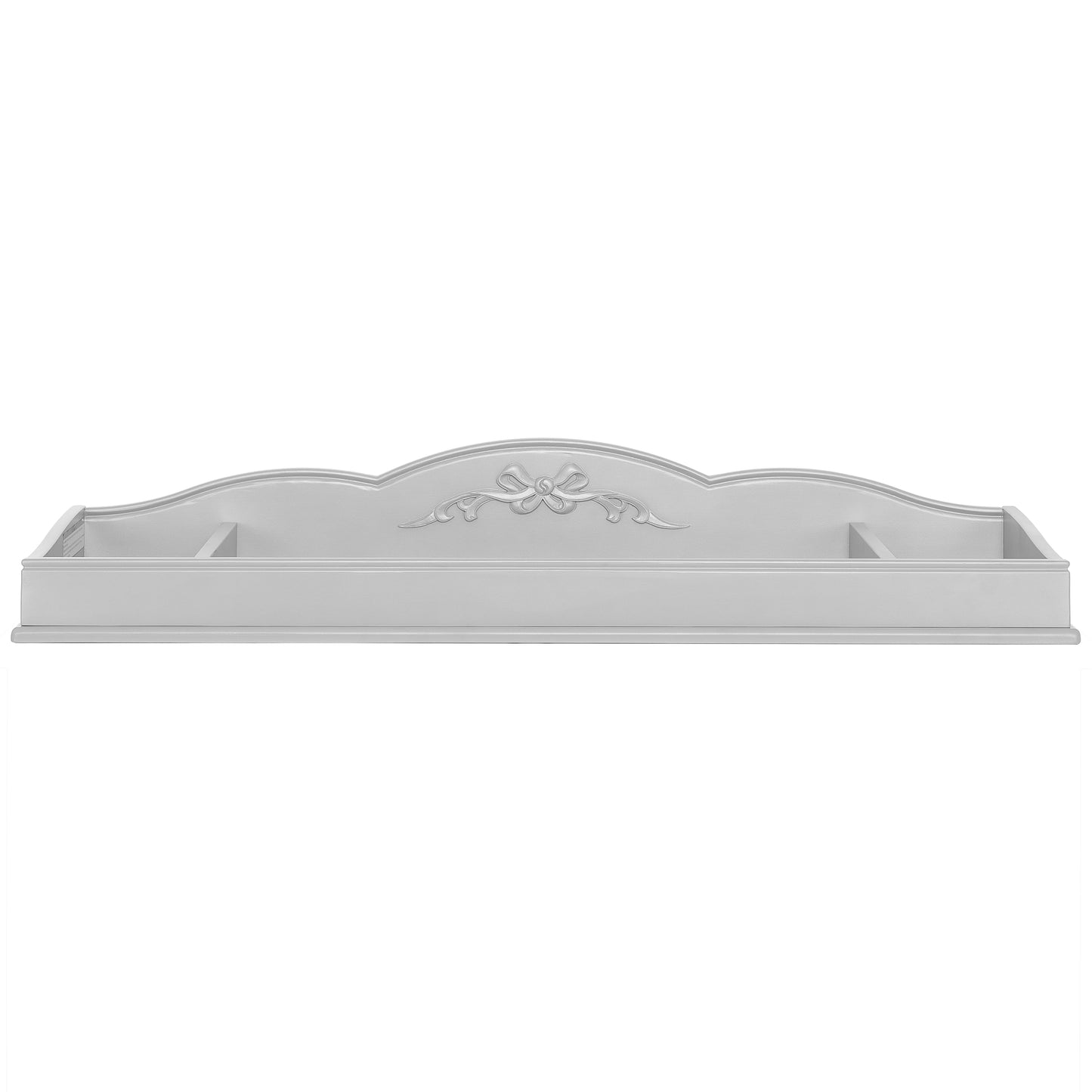 Aurora Changing Tray I Lasting Quality I Intricate Ribbon Bow Scrollwork in Dusty Rose