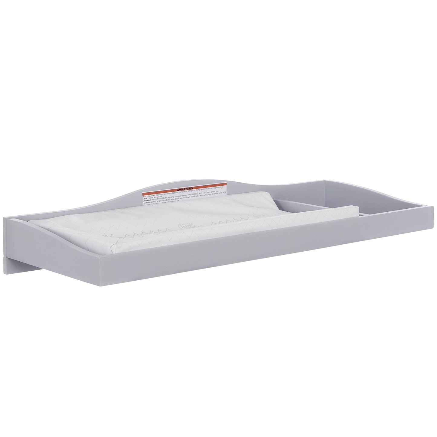 Foldable Tray Diaper Changing Table, Frost