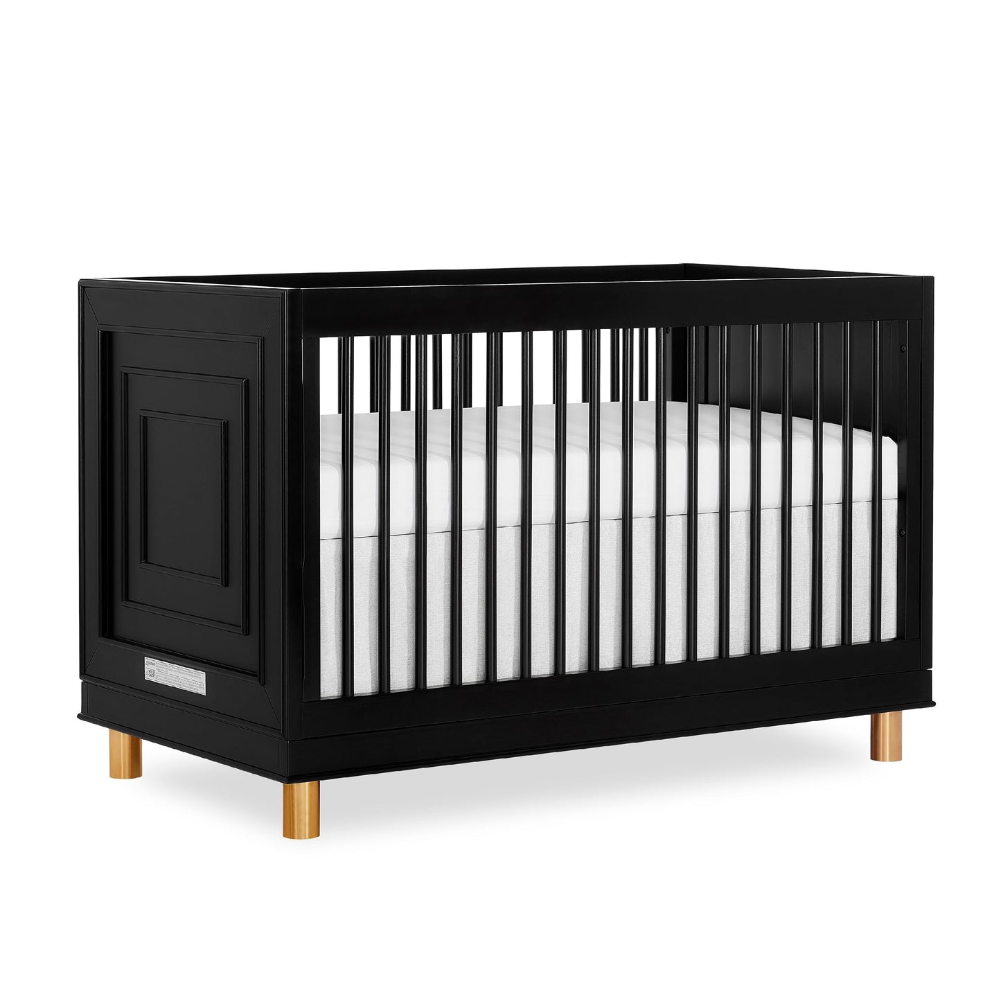 Art Deco Crib in White/Gold
