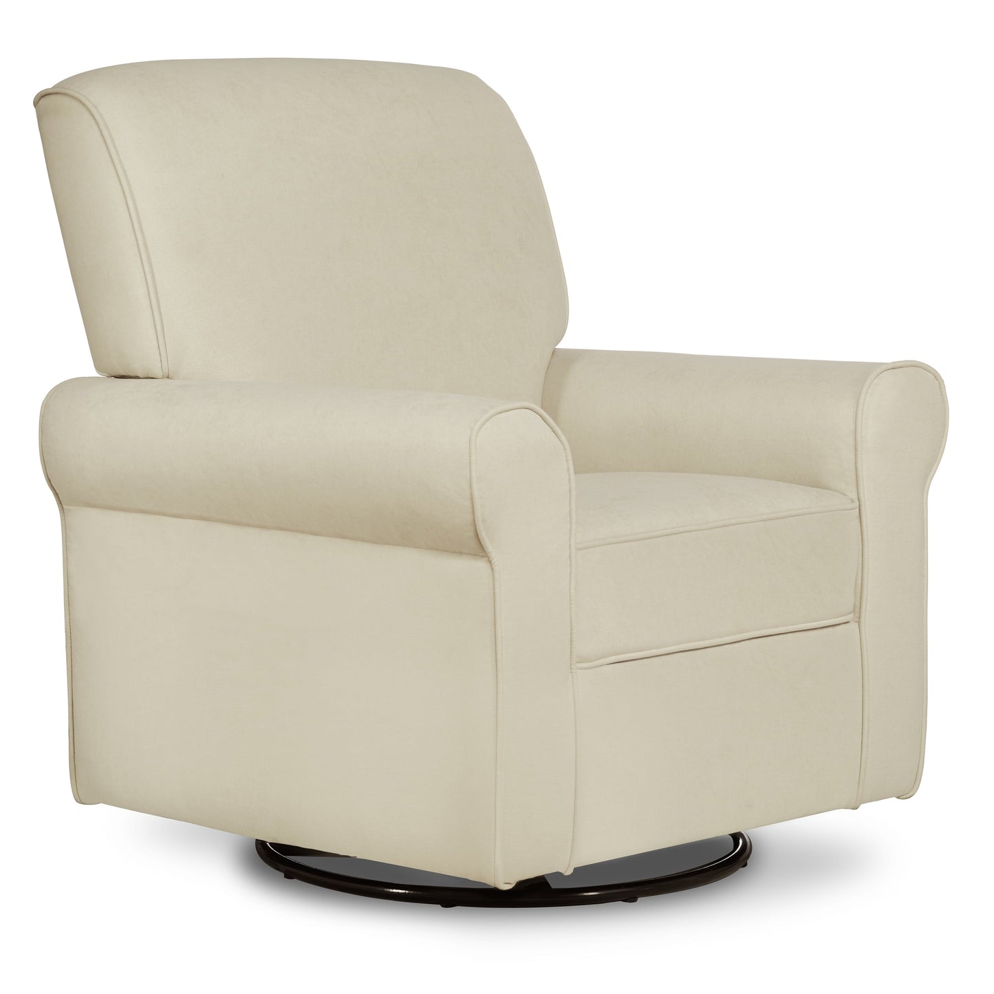 London Upholstered 360 Swivel L Glider I Rocker I Nursery Glider I Durable Soft Fabric in Gray Finish