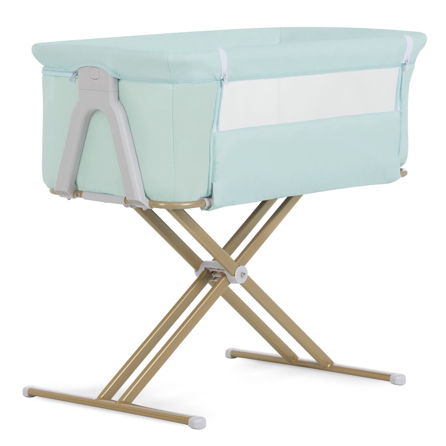 Orabelle Bedside Bassinet and Sleeper for Baby in Mint, Easy to Fold and Carry