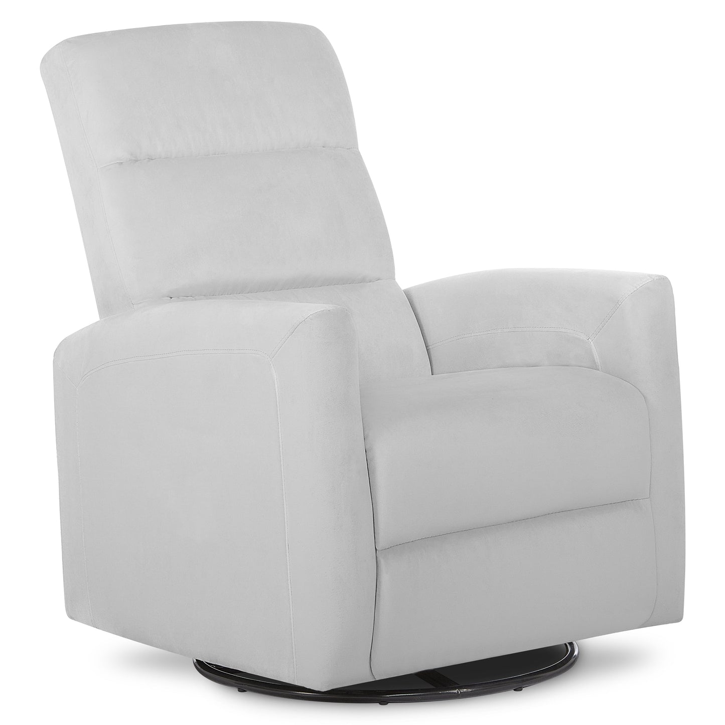 Reevo Swivel Glider in Misty Grey, Easy Assembly