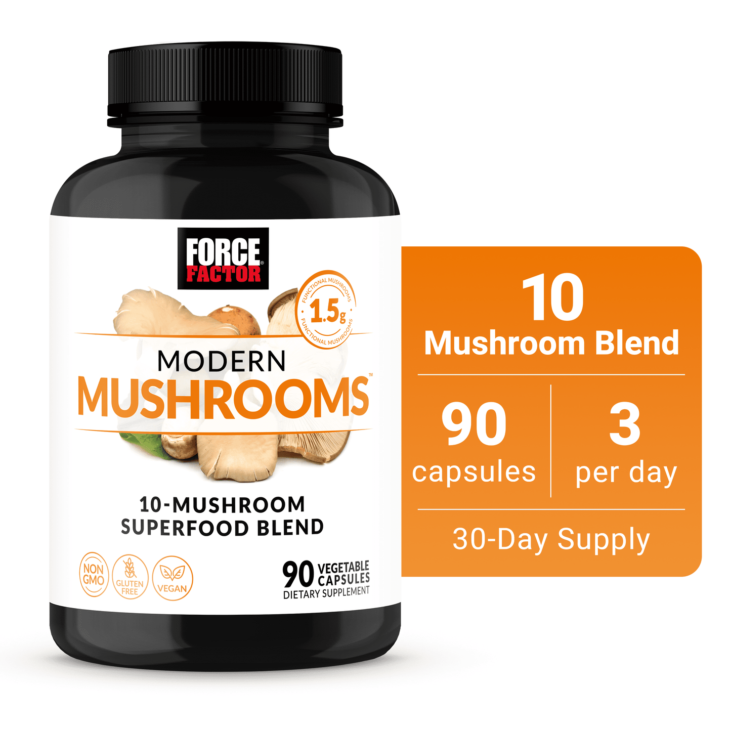Modern Mushrooms Capsules, Mushroom Complex with Lion'S Mane Supplement, 90 Capsules by