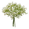 12 Inch Artificial Baby'S Breath Flower Pick, White Color. Indoor Use.