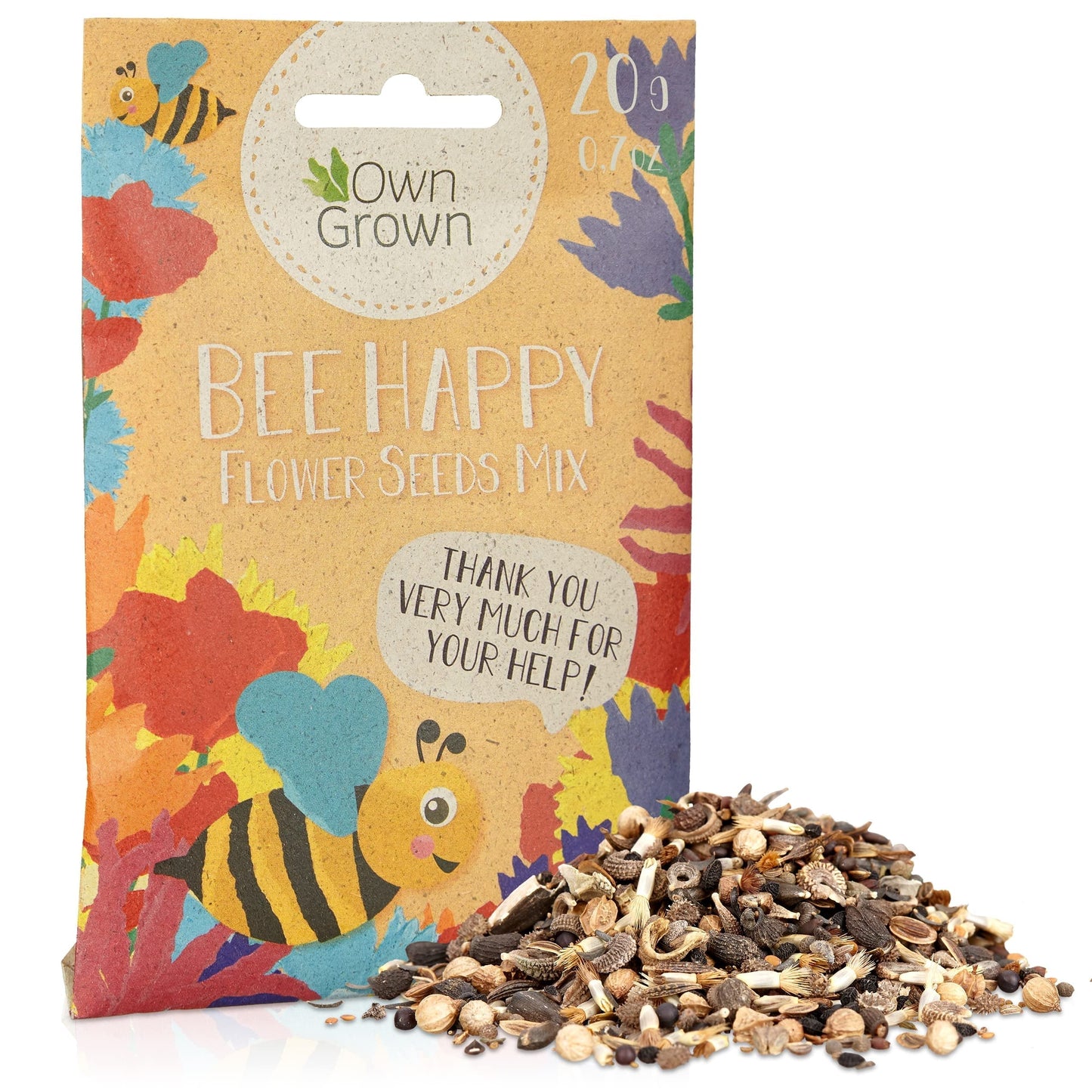 Bee Kind 10000 Wildflower Seeds Mix Flower Seed, Attract Bees