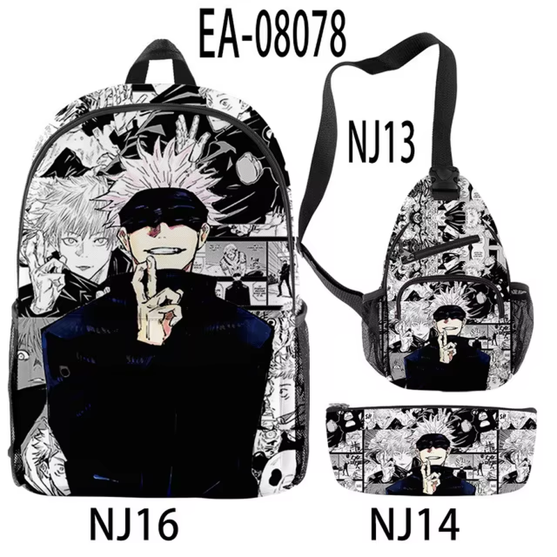 3Pcs/Set Tractor Pattern Backpack 3D Print School Bag Sets for Teenager Boys Girls Cartoon Kids Schoolbag Children Mochilas