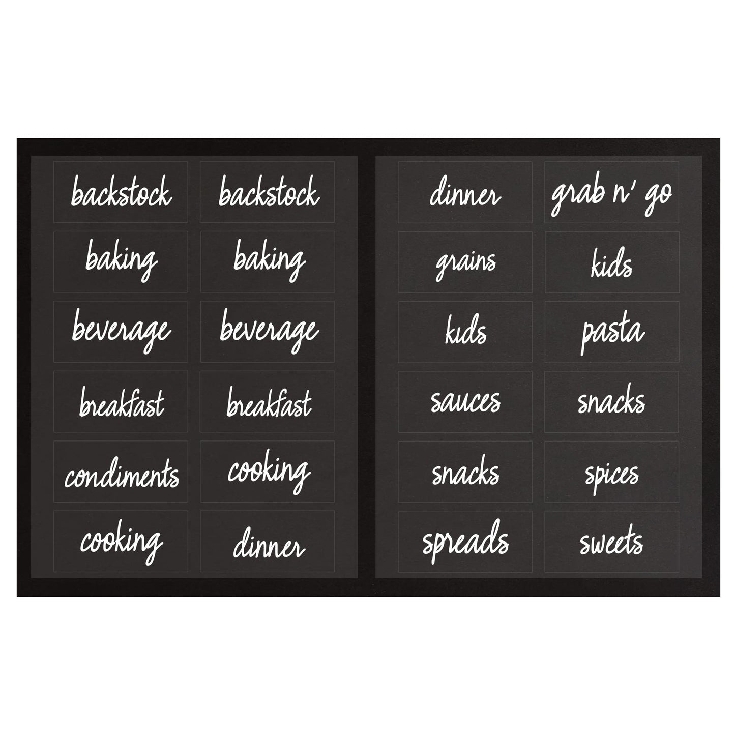 Clear Pantry Labels, Pack of 24