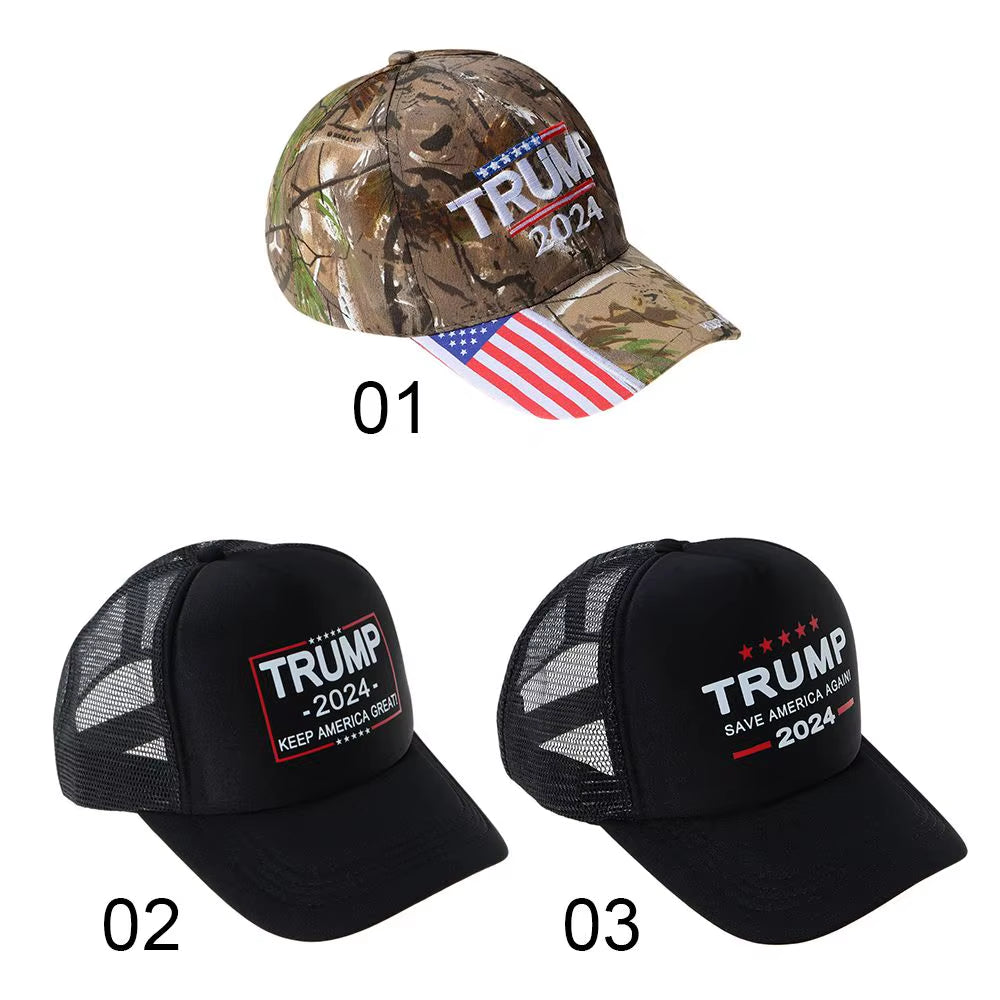 Black Trump 2024 Caps Sports Baseball Cap Trump Supporters Hat