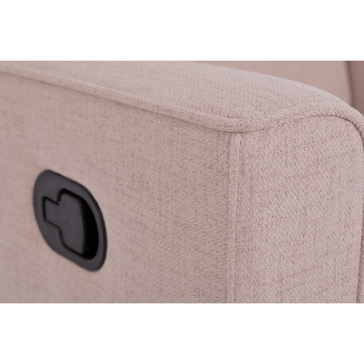 Raleigh Glider Recliner Rose with High Backrest Support, Durable Polyester Fabric