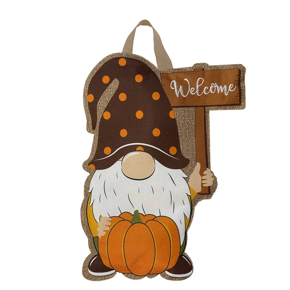 Fall Gnome Burlap Door Hanger