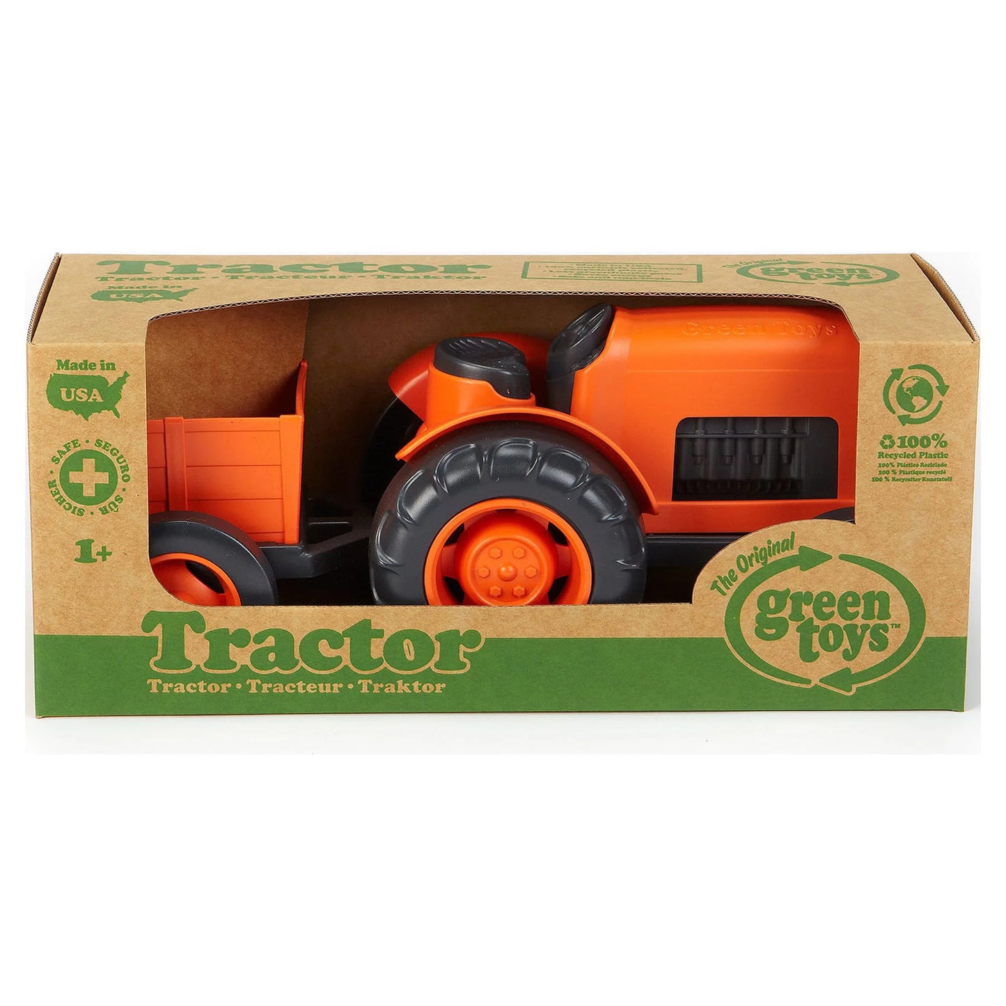 Orange Tractor Play Vehicle, for Unisex Child Ages 1+