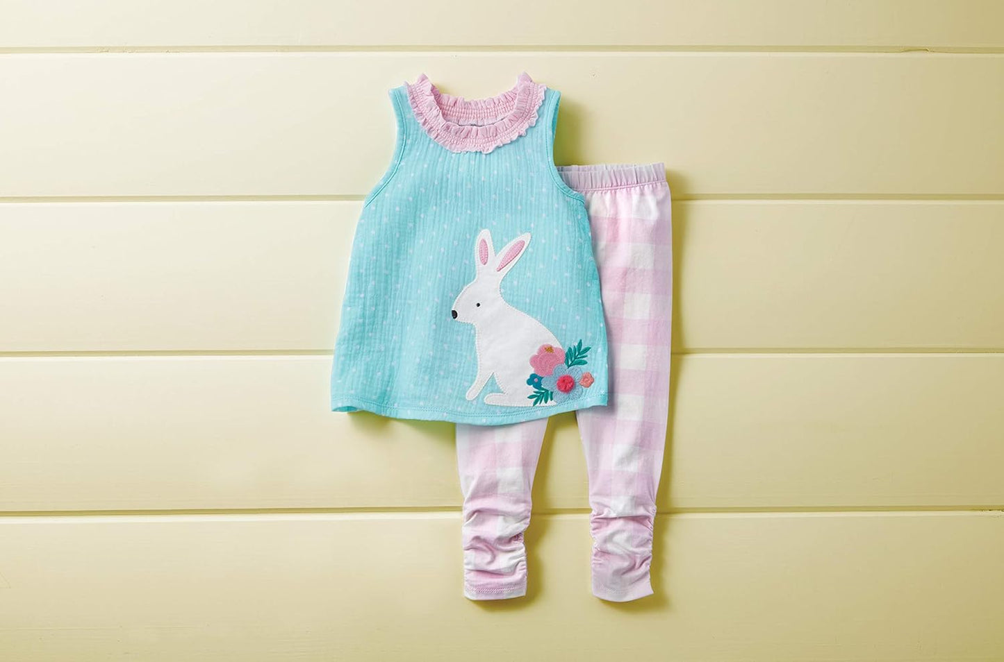 Baby-Girls Gingham Bunny Tunic Legginggingham BUNNY TUNIC LEGGING