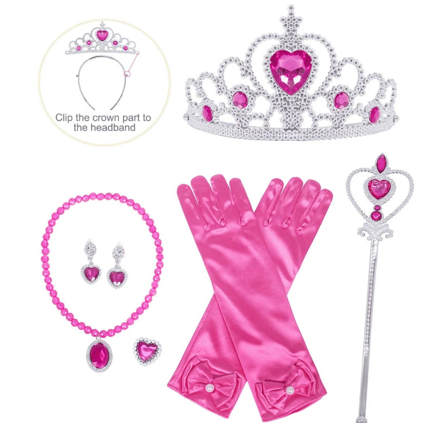 Little Girls Mermaid Costume Ariel Princess Dress up Kids Party Fancy Cosplay Childs Party Holiday Birthday Outfit with Accessories 140 CM 9-10 Years